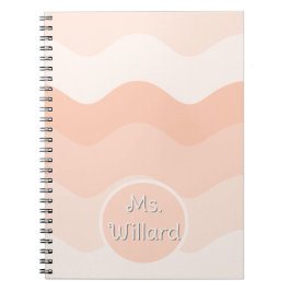 Carnet Peach wavy Spiral Photo Notebook