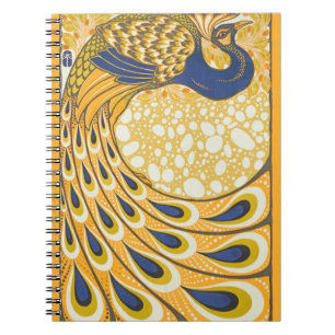 Carnet Peacock Antique Vintage Coloré