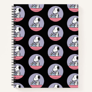 Carnet Peanuts Snoopy à la machine à écrire