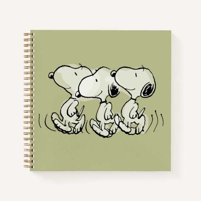 Carnet Peanuts | Snoopy Marche Fier (Devant)