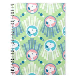 Carnet Peanuts   Snoopy Mint Green Deco Dreams Pattern