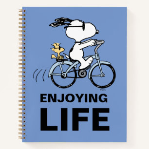 Carnet Peanuts Snoopy & Woodstock Bicyclette