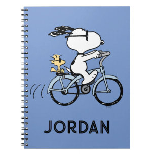 Carnet Peanuts Snoopy & Woodstock Bicyclette