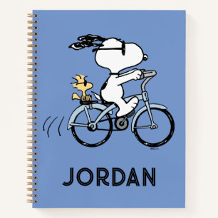 Carnet Peanuts Snoopy & Woodstock Bicyclette