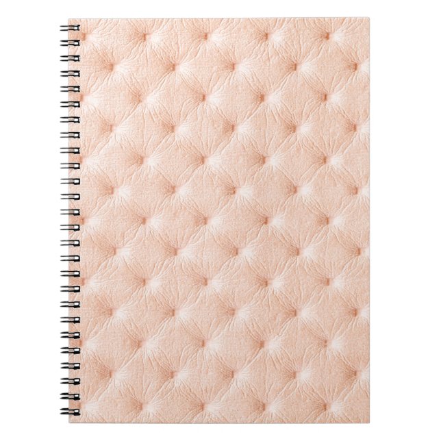 Carnet Pearl beige cuir texture (Devant)
