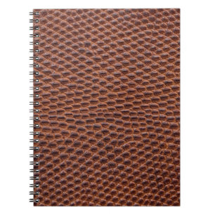 Carnet Peau de crocodile : Texture en cuir Brown