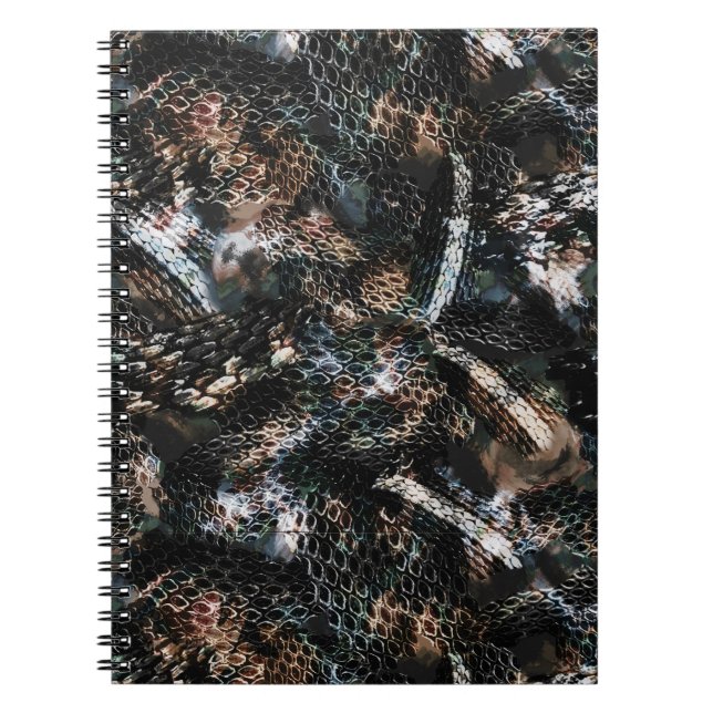 Carnet peau de serpent, cuir (Devant)