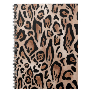 Carnet Peau léopard : motif sans soudure.