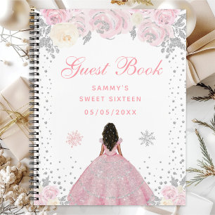 Carnet Peau rose foncée hiver Princesse Sweet sixteen