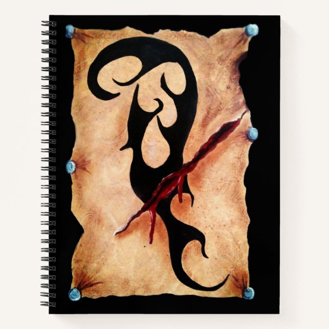 Carnet Peau sanglante tatouée Halloween Horreur (Devant)