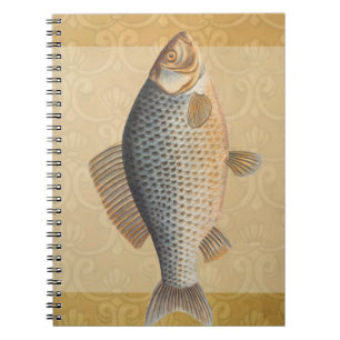 Carnet Pêche à la carpe peinture à l'eau douce