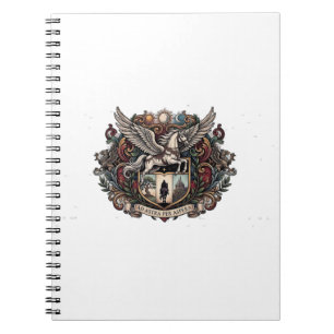 Carnet Pegasus Ad Astra Blason Héraldique Gothique