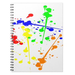 Carnet Peindre splash art abstrait coloré