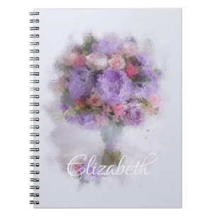 Carnet Peinture à l'huile de fleurs Élégant Modèle modern