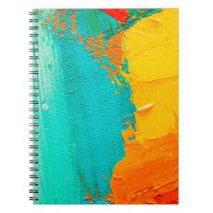 Carnet Peinture à l'huile dessinée à la main. arrière - p