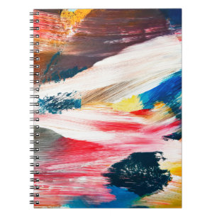 Carnet Peinture à l'huile dessinée à la main. arrière - p