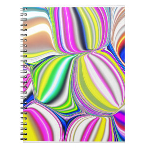 Carnet peinture Abstraite art moderne effet 3d dans neon