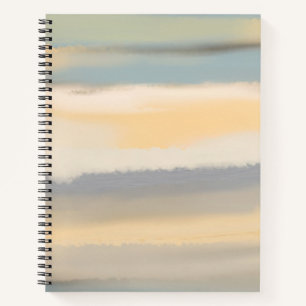 Carnet Peinture abstraite de paysage à l'aquarelle assour