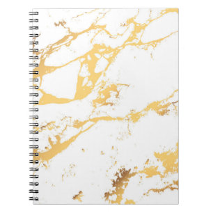 Carnet Peinture Abstraite en acrylique or et blanc Abstra