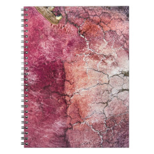 Carnet Peinture abstraite rouge et brune