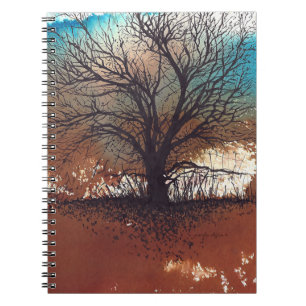 Carnet Peinture aquarelle de l'arbre paysager