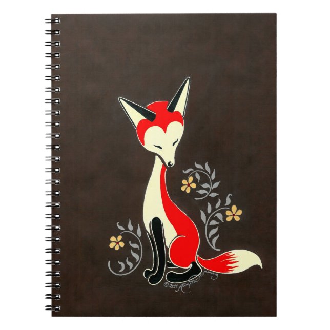 Carnet Peinture Artsy moderne mignonne de Fox (Devant)
