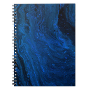 Carnet Peinture bleue et noire