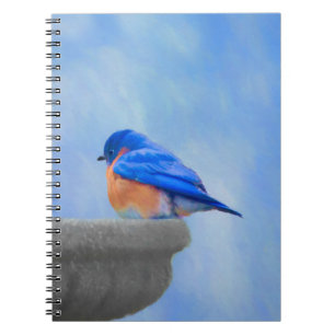 Carnet Peinture Bluebird - Art original pour oiseaux