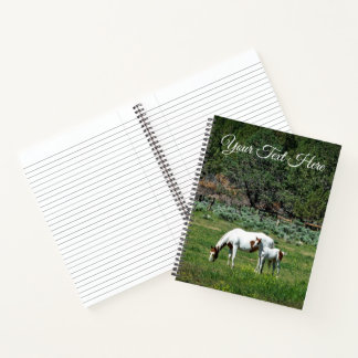 Carnet Peinture Cheval Mare et Foie Personnalisé