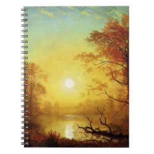 Carnet Peinture d'Albert Bierstadt, Lever de soleil,