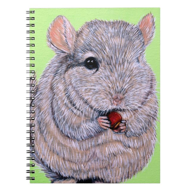 Carnet Peinture de Chinchilla à la poitrine molle (Devant)