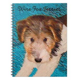 Carnet Peinture de chiot Terrier Fox - Art de chien origi