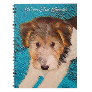 Carnet Peinture de chiot Terrier Fox - Art de chien origi