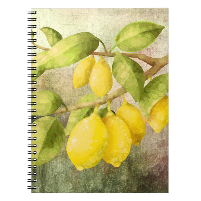 Carnet Peinture de citrons (Devant)