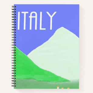 Carnet peinture de paysage italie