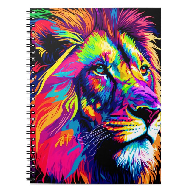 Carnet Peinture de portrait de Lion (Devant)