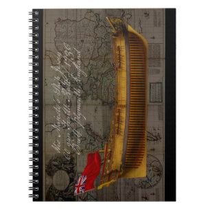 Carnet Peinture de profil du navire Jersey