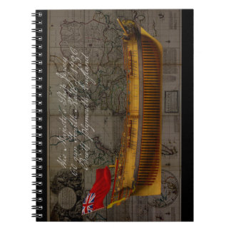 Carnet Peinture de profil du navire Jersey