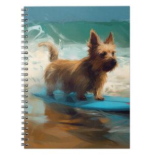 Carnet Peinture de surf de plage de Terrier australien
