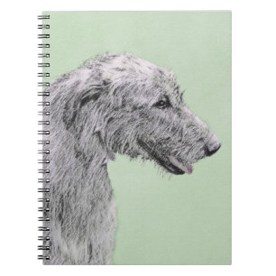 Carnet Peinture de Wolfhound irlandais - Joli art origina
