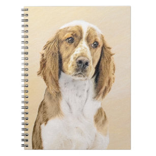 Carnet Peinture d'espagnol Welsh Springer - Art original 