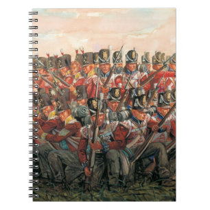 Carnet peinture d'infanterie britannique guerres napoléon