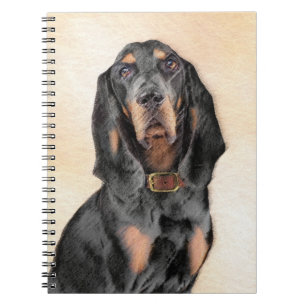 Carnet Peinture en noir et blanc - Art original Chien