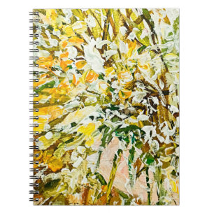 Carnet Peinture gaufrée expressive sur toile, créée à l'a