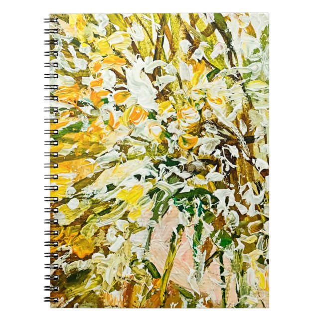 Carnet Peinture gaufrée expressive sur toile, créée à l'a (Devant)