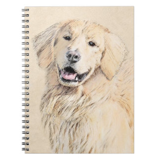 Carnet Peinture Golden Retriever - Joli art original chie