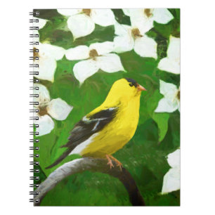 Carnet Peinture Goldfinch - Cute Original Chien Art