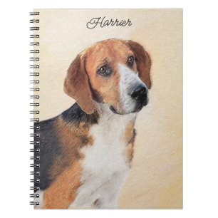 Carnet Peinture Harrier - Joli art original chien