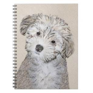 Carnet Peinture havanaise de chiot - Beau art original de