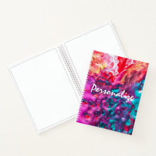 Carnet Peinture humide coloré palette d'art abstrait tour